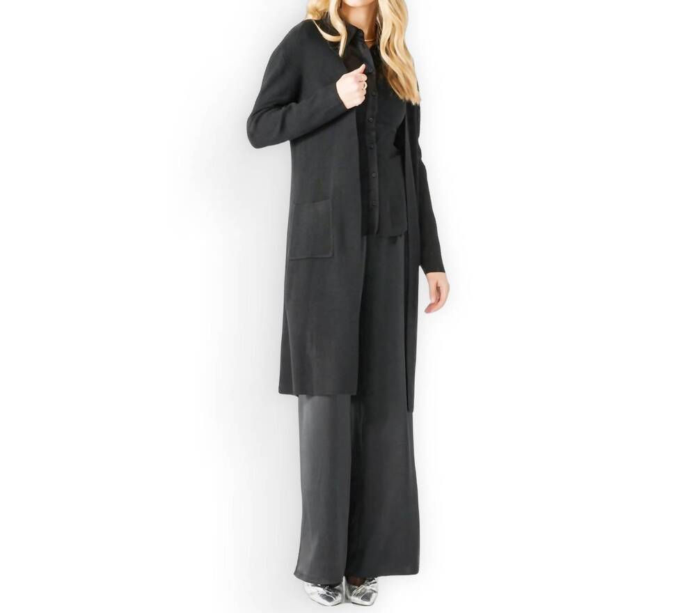 NEW DEX central park cardigan in black